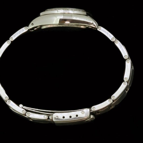 Rolex Ladies Oyster Perpetual Stainless Steel Diamond Bezel Dial Watch main image 6